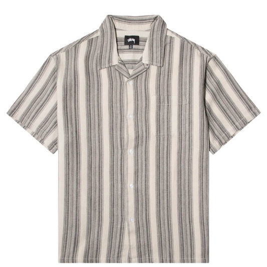 Stussy WAFFLE STRIPE SHIRT Off White