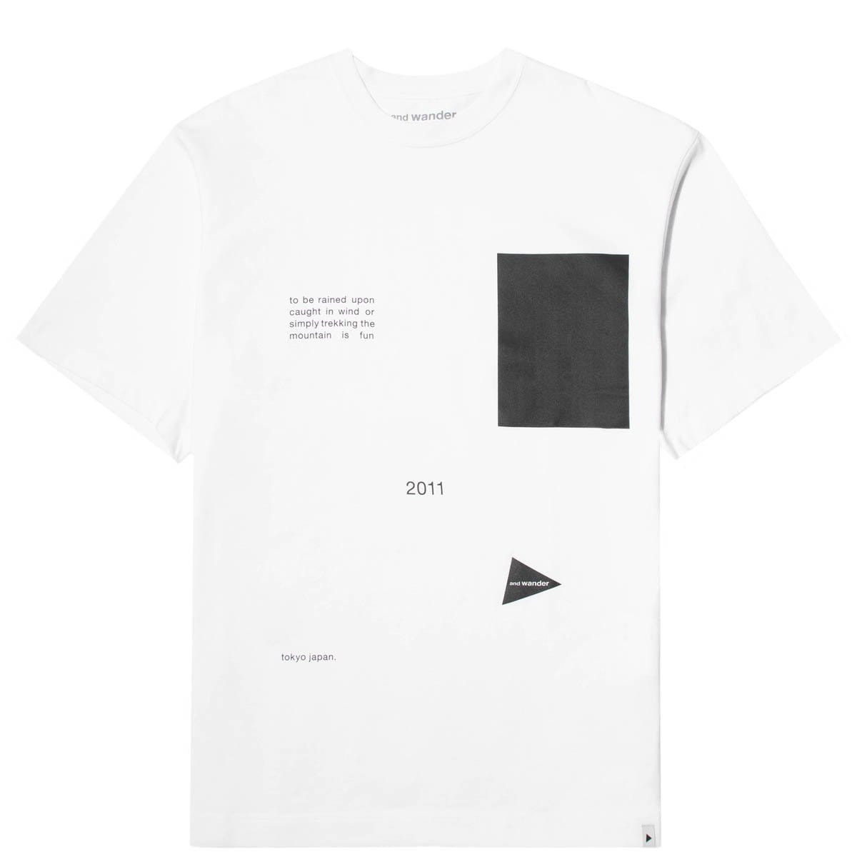 and wander T-Shirts COMPOSITION TEE