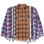 Load image into Gallery viewer, Needles Shirts ASSORTED / O/S 7 CUTS ZIPPED WIDE FLANNEL SHIRT SS21 7
