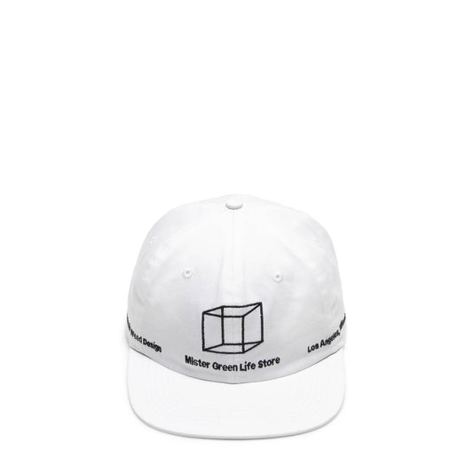 Mister Green Headwear WHITE / O/S MINIMALIST WEED DESIGN SHOP HAT