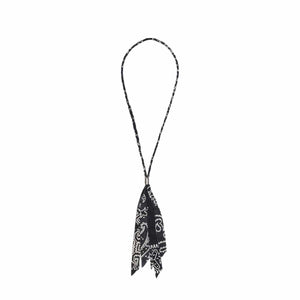 Kapital Bags & Accessories BLACK / O/S / K2003XG519 GAUZE BANDANA FRINGED NECKLACE