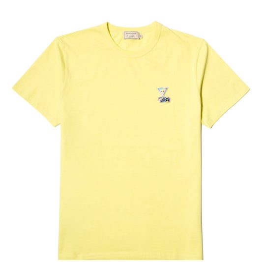 Maison Kitsuné T-Shirts TRIANGLE FOX PATCH HOLOGRAM T-SHIRT