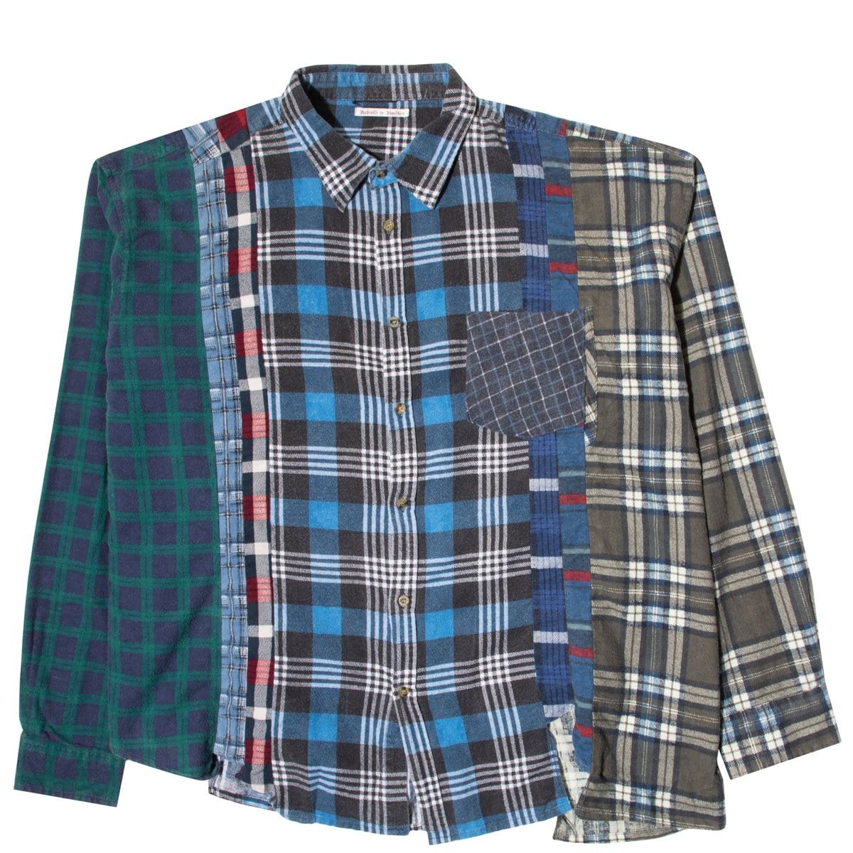 Needles Shirts ASSORTED / O/S FLANNEL SHIRT - WIDE 7 CUTS SHIRT SS20 4