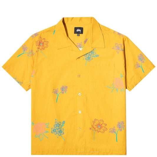 Stüssy Shirts HAND DRAWN FLOWER SHIRT