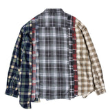 Needles Shirts ASSORTED / O/S FLANNEL SHIRT - WIDE 7 CUTS SHIRT SS20 21