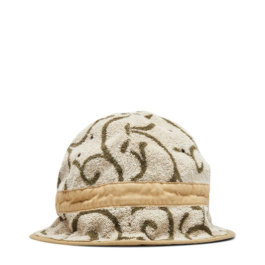 Kapital Headwear ECRU X KHAKI / O/S IRAGO PILE KARAKUSA BUCKET HAT