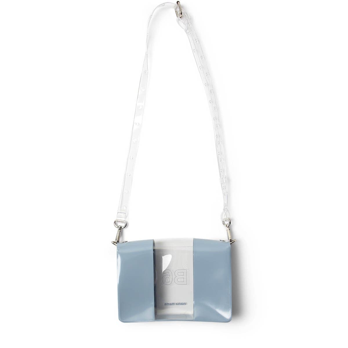 nana-nana Bags & Accessories CLEAR X BLUE GRAY / O/S PVC OPAQUE B6
