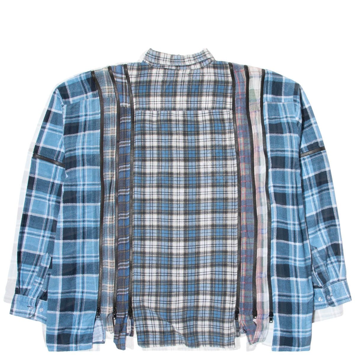 Needles Shirts ASSORTED / O/S 7 CUTS ZIPPED WIDE FLANNEL SHIRT SS21 10