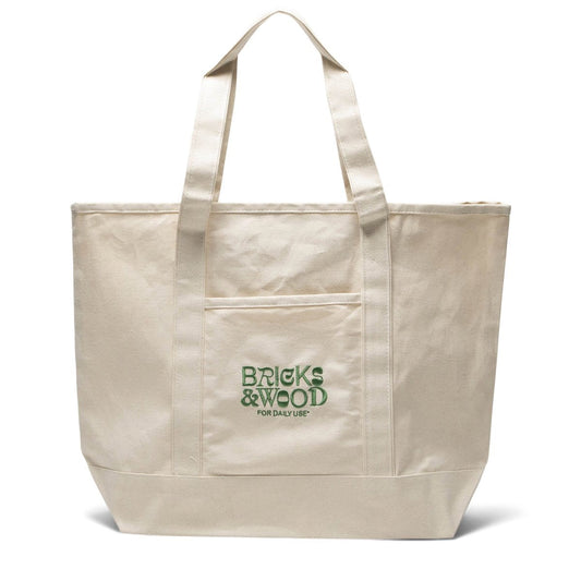 Bricks & Wood Bags & Accessories CREME/GREEN / O/S FOR DAILY USE BOAT BAG