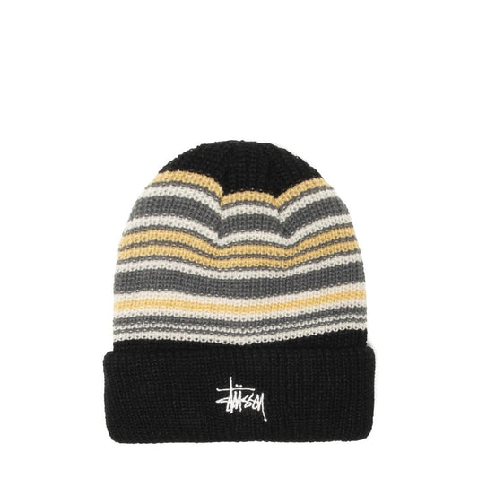 Stüssy Headwear BLACK / O/S STRIPED CUFF BEANIE