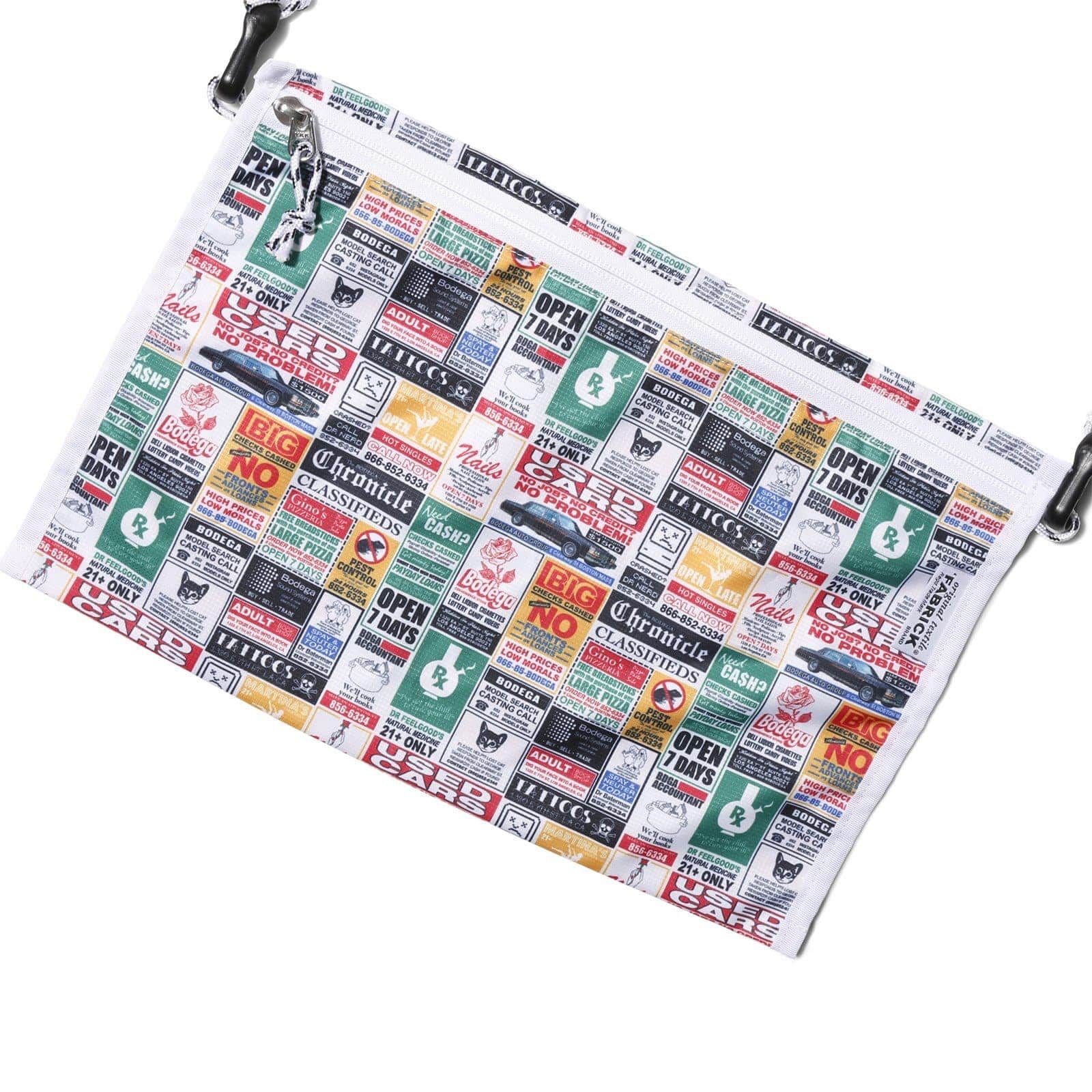 MEDICOM TOY Bags & Accessories ALL OVER PRINT / O/S Innersect F@BRICK FLAT 2 WAY POUCH
