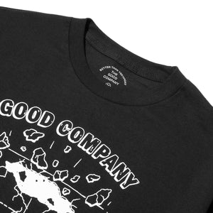 The Good Company UP TEE Black/White