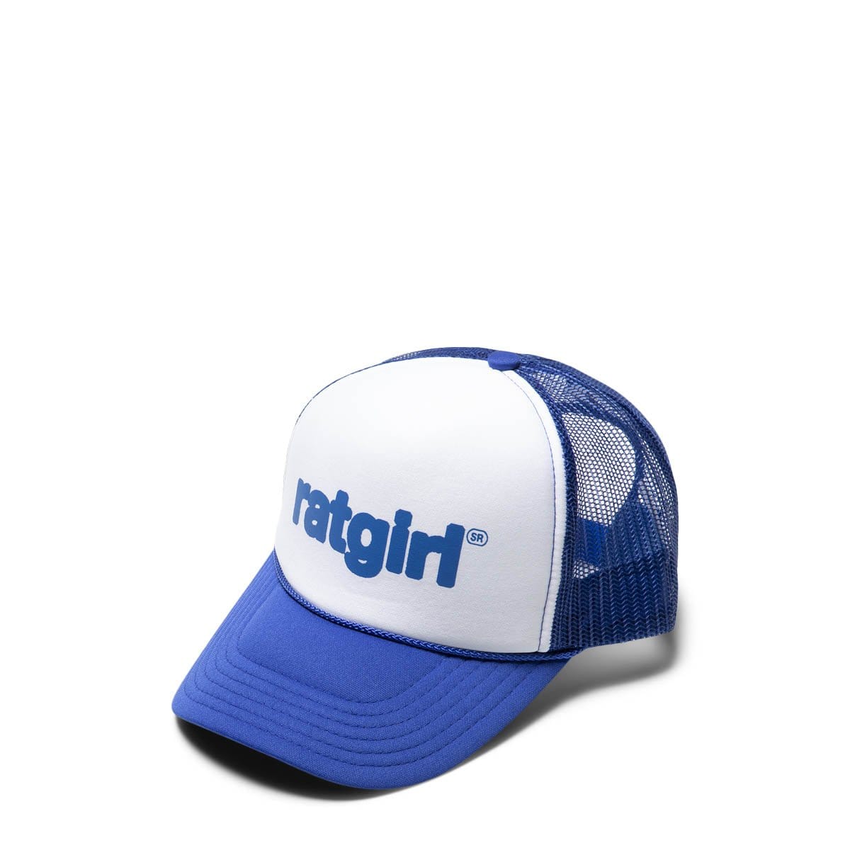 Stray Rats Headwear BLUE/WHITE / O/S RATGIRL TRUCKER HAT