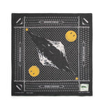 Load image into Gallery viewer, Kapital Bags &amp; Accessories BLACK / O/S FASTCOLOR SELVEDGE BANDANA (MIRRORED FUJI SMILE)
