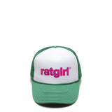 Stray Rats Headwear GREEN/WHITE / O/S RATGIRL TRUCKER HAT