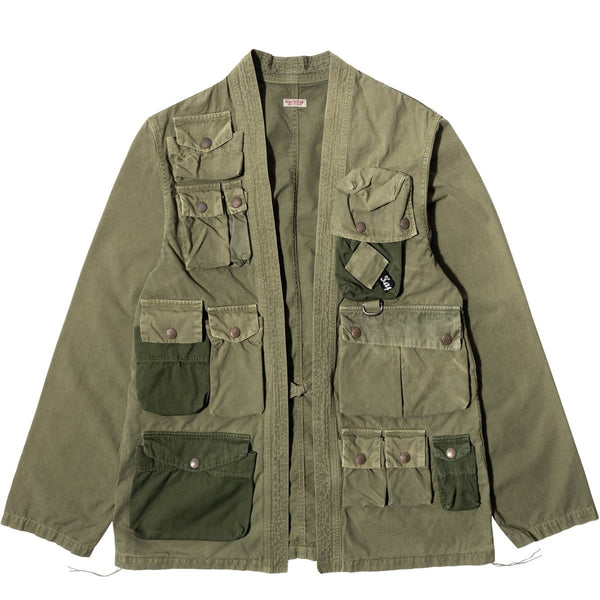 RIP STOP FISHING KIMONO SHIRT Khaki – Bodega