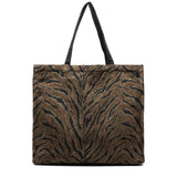 Pleasures Bags BROWN / O/S JUNGLE OVERSIZED DOUBLE SIDED TOTE