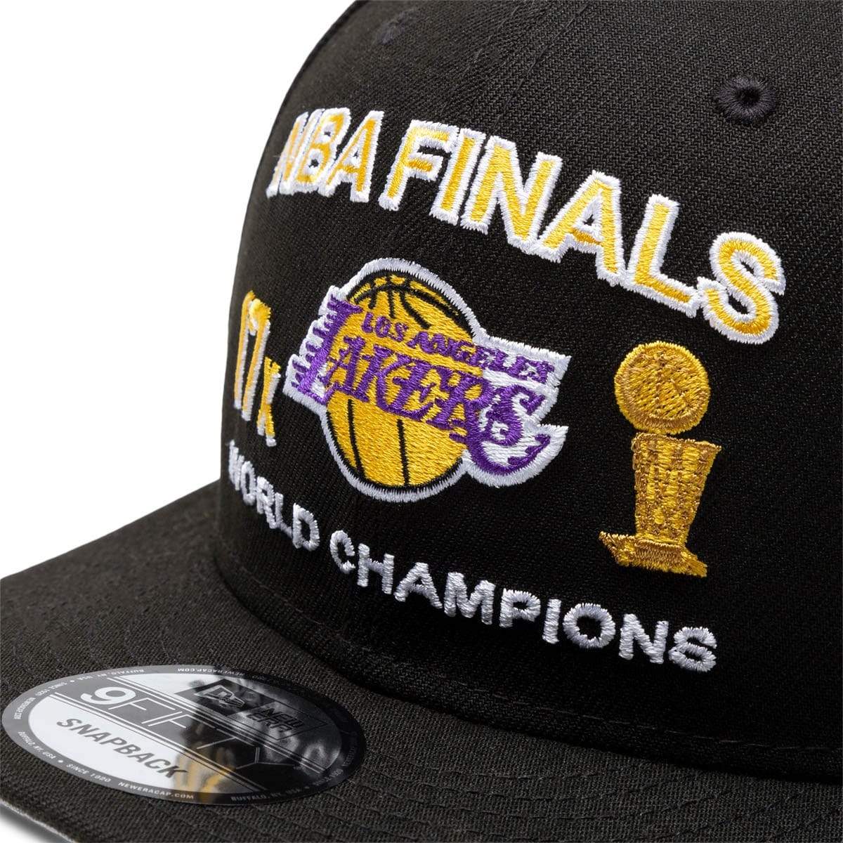Black NBA Finals 17X World Champions Los Angeles Lakers New Era 9Fifty  Snapback