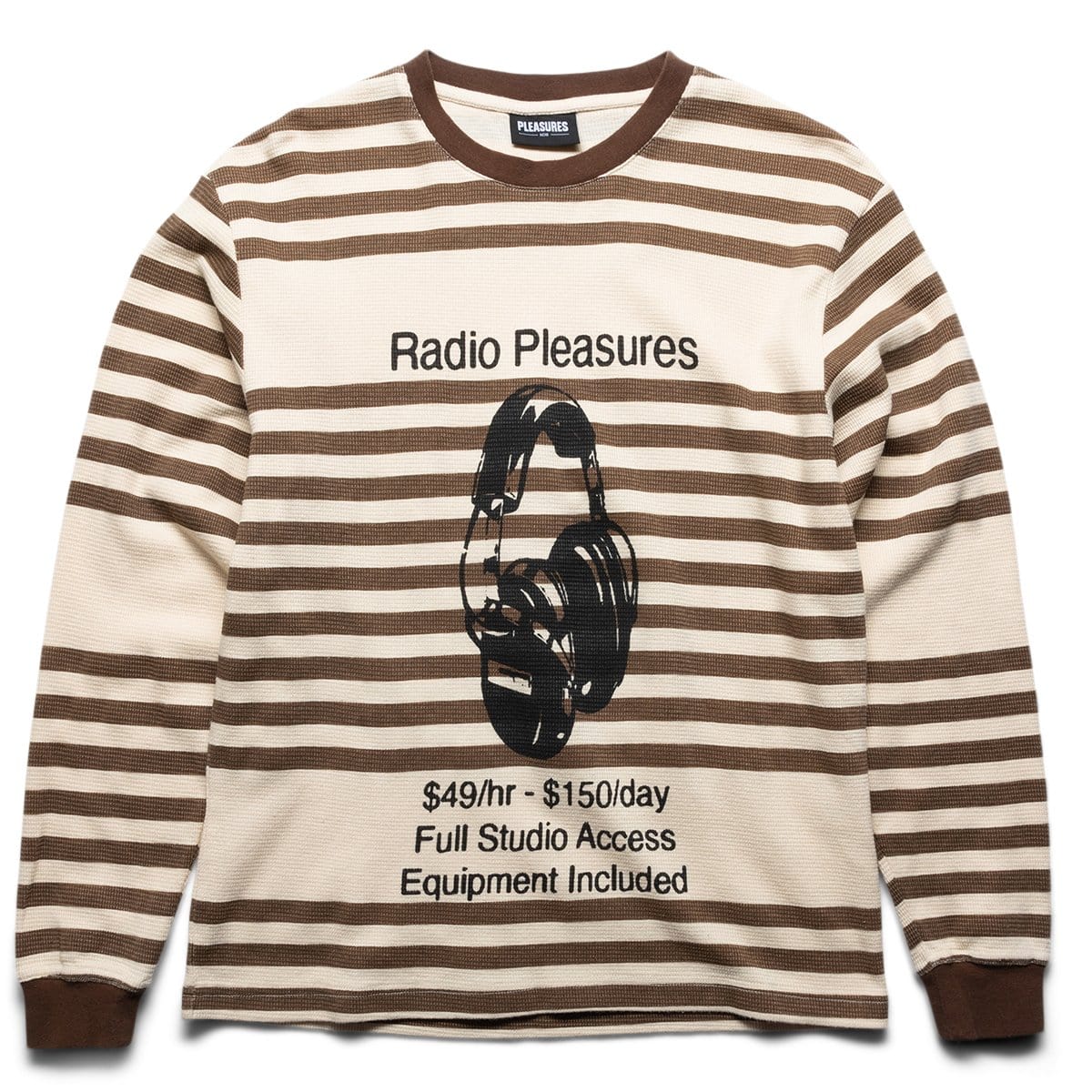 Pleasures T-Shirts CHILLER STRIPED THERMAL SHIRT