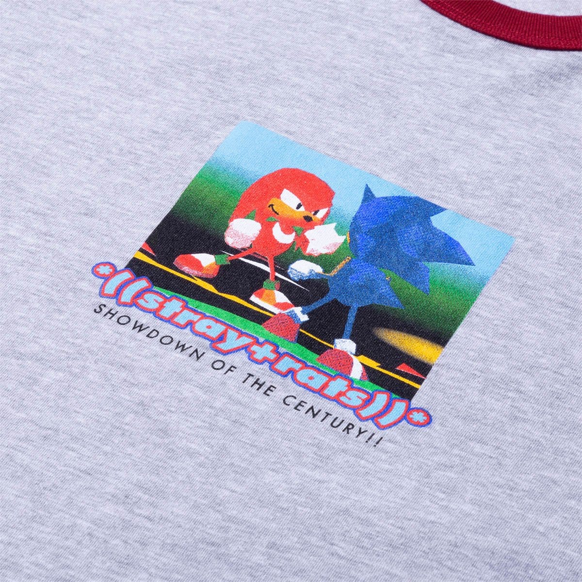 Stray Rats T-Shirts x Sonic the Hedgehog SHOWDOWN RINGER TEE