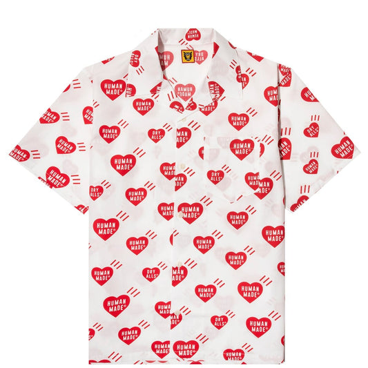 Human Made Shirts HEART PATTERN ALOHA SHIRT