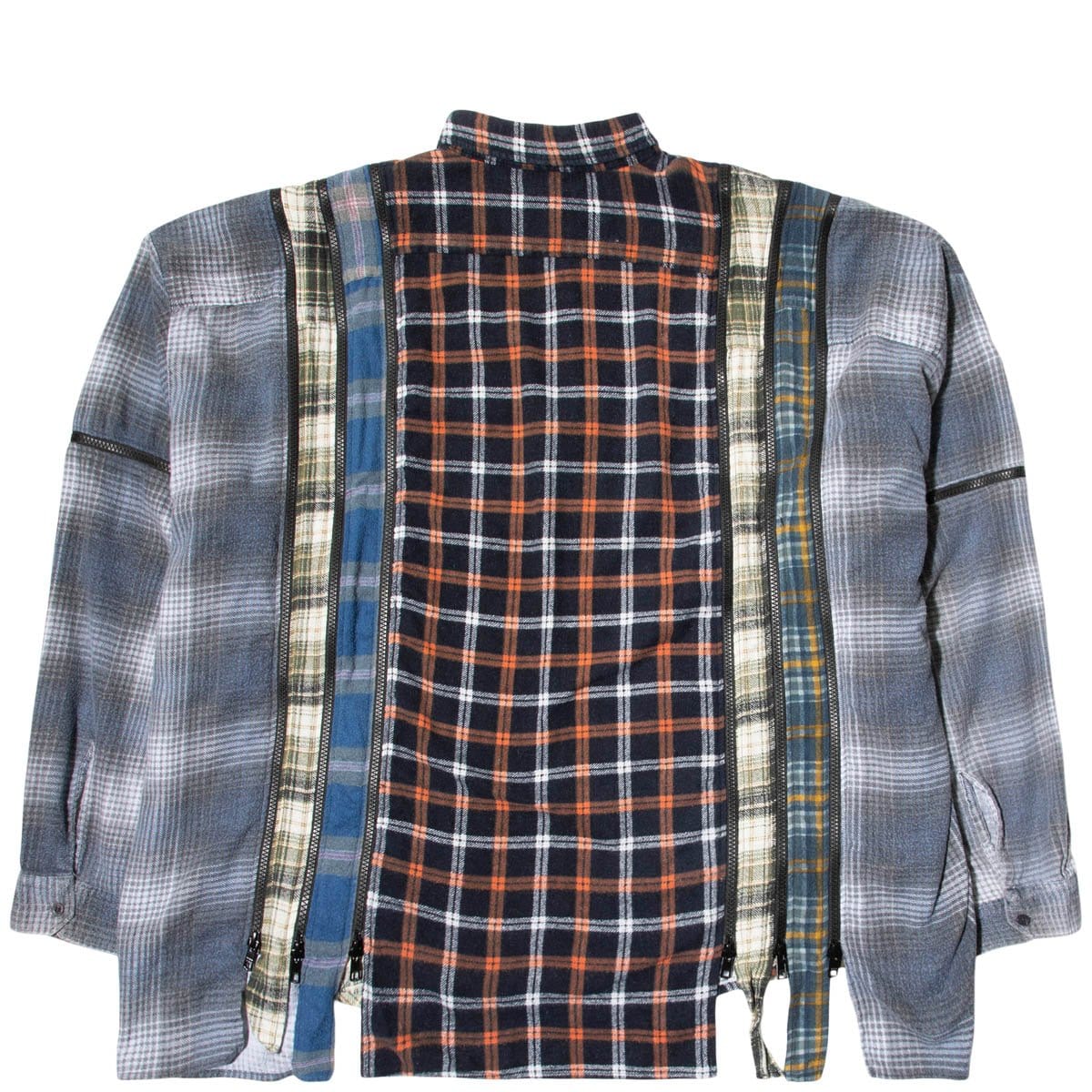 Needles Shirts ASSORTED / O/S 7 CUTS ZIPPED WIDE FLANNEL SHIRT SS21 2