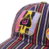 Maharishi Headwear STRIPED / O/S EMBROIDERED YARD 6 PANEL CAP
