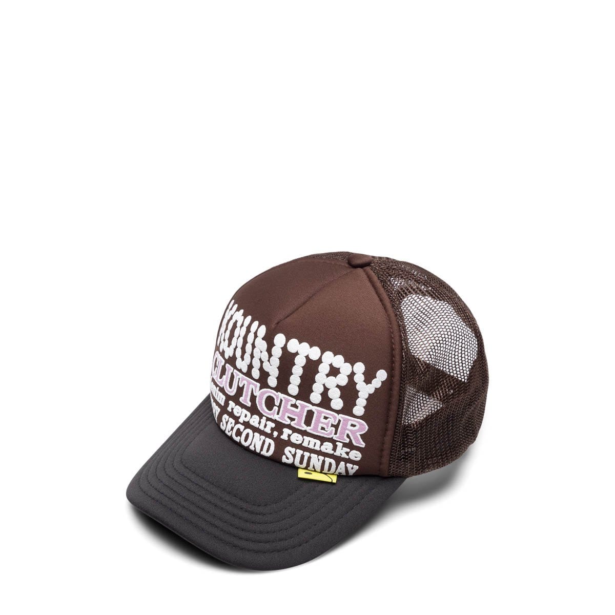 Kapital Accessories - HATS - Snapback-Fitted Hat BROWN/BLACK / O/S KOUNTRY PEARL CLUTCHER TRUCK CAP