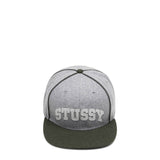 Stüssy Headwear HEATHER GREY / O/S MELTON PIPED ARCH CAP