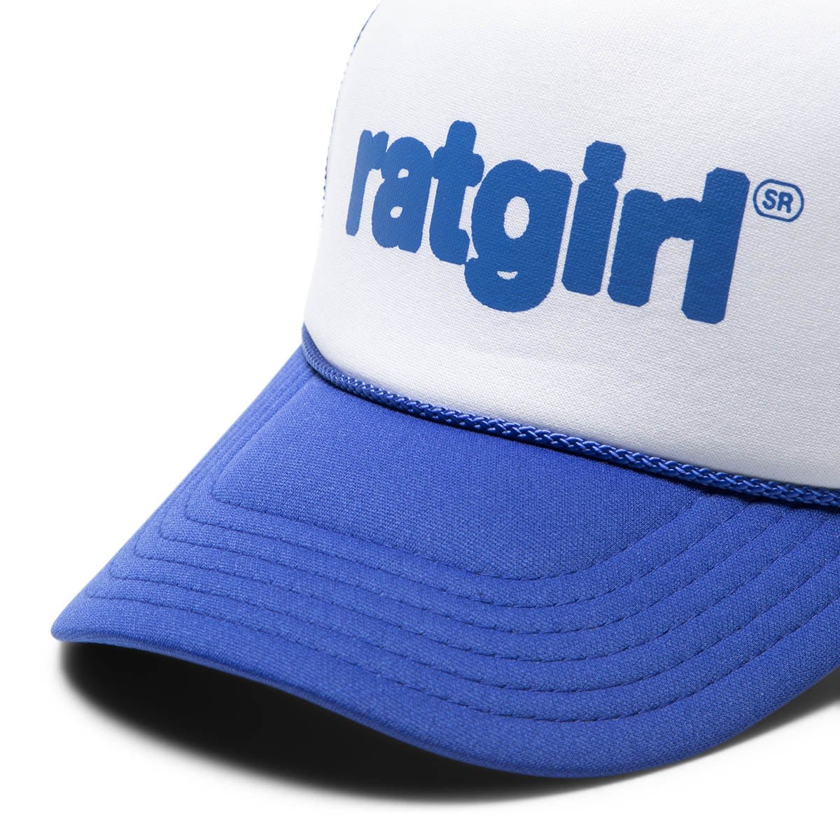 Stray Rats Headwear BLUE/WHITE / O/S RATGIRL TRUCKER HAT