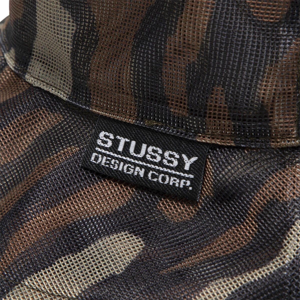 Stussy TREE BARK MESH BUCKET HAT Camo