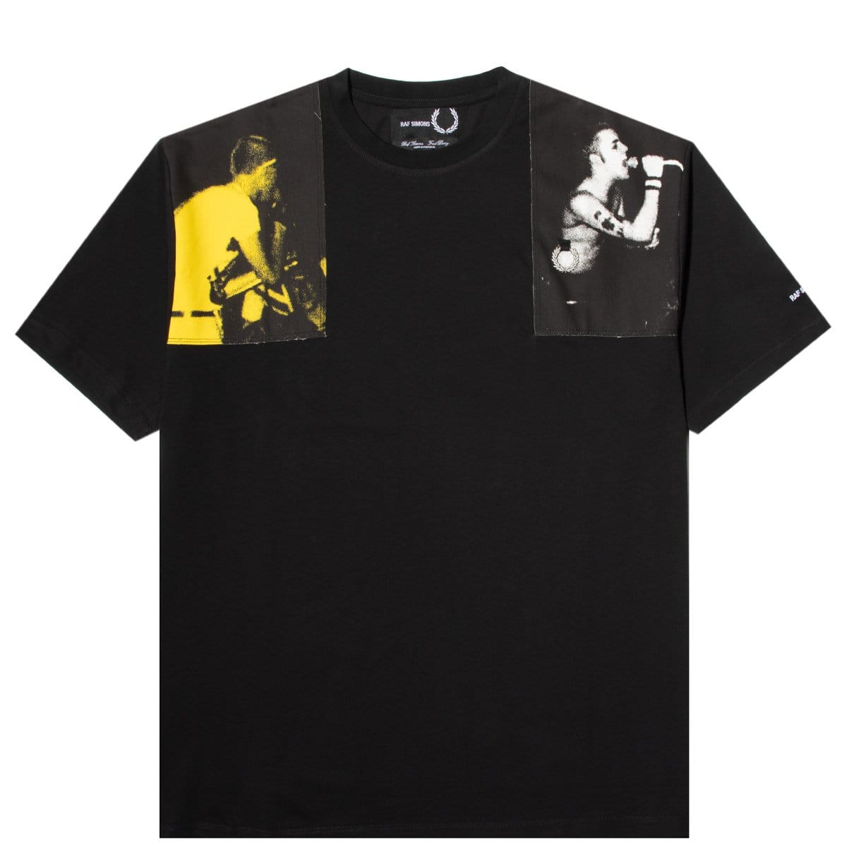 Fred Perry T-Shirts x Raf Simons PRINTED PANEL T-SHIRT