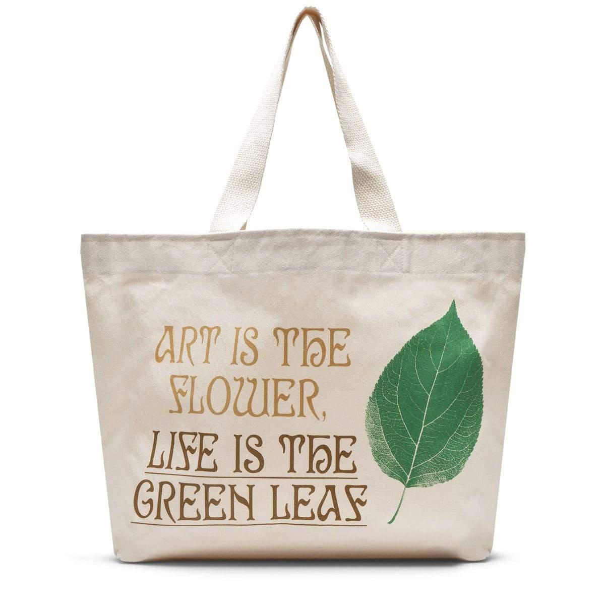 ALLCAPSTUDIO Bags NATURAL / O/S LIFE IS THE GREEN LEAF