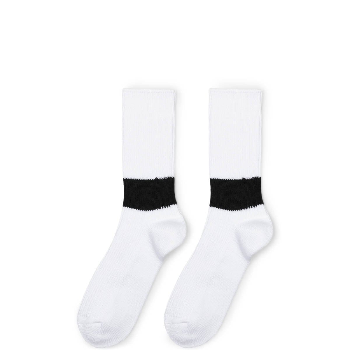 Neighborhood Socks WHITE / O/S RIB LINE / CA-SOCKS