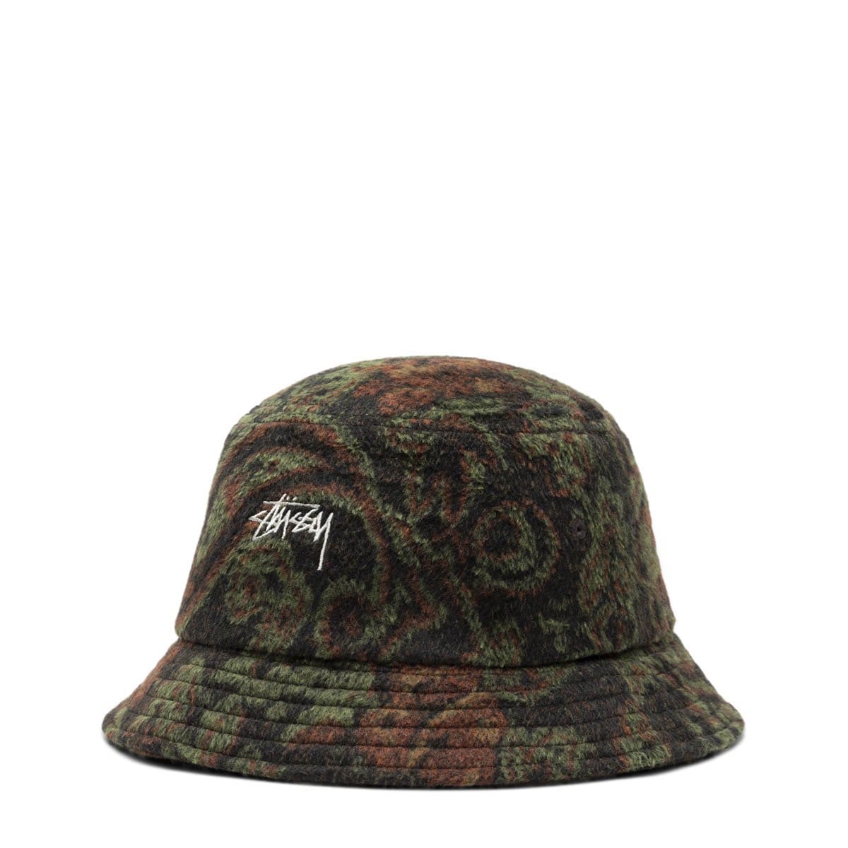 Stussy camo bucket hat online