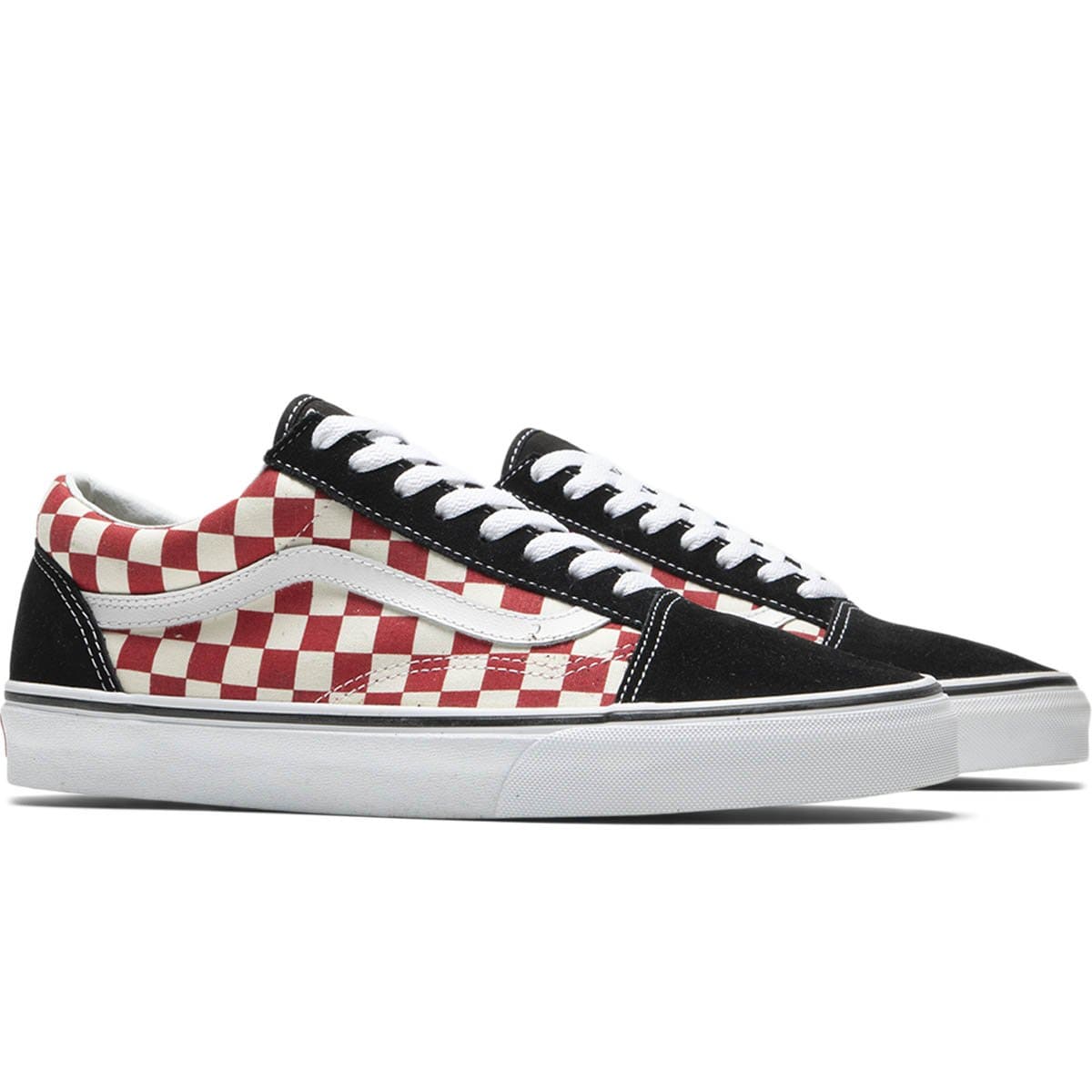 Vans old skool outlet checkerboard red and black