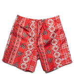 Load image into Gallery viewer, Stüssy Bottoms RED / XXL PAISLEY PLAID WATER SHORT
