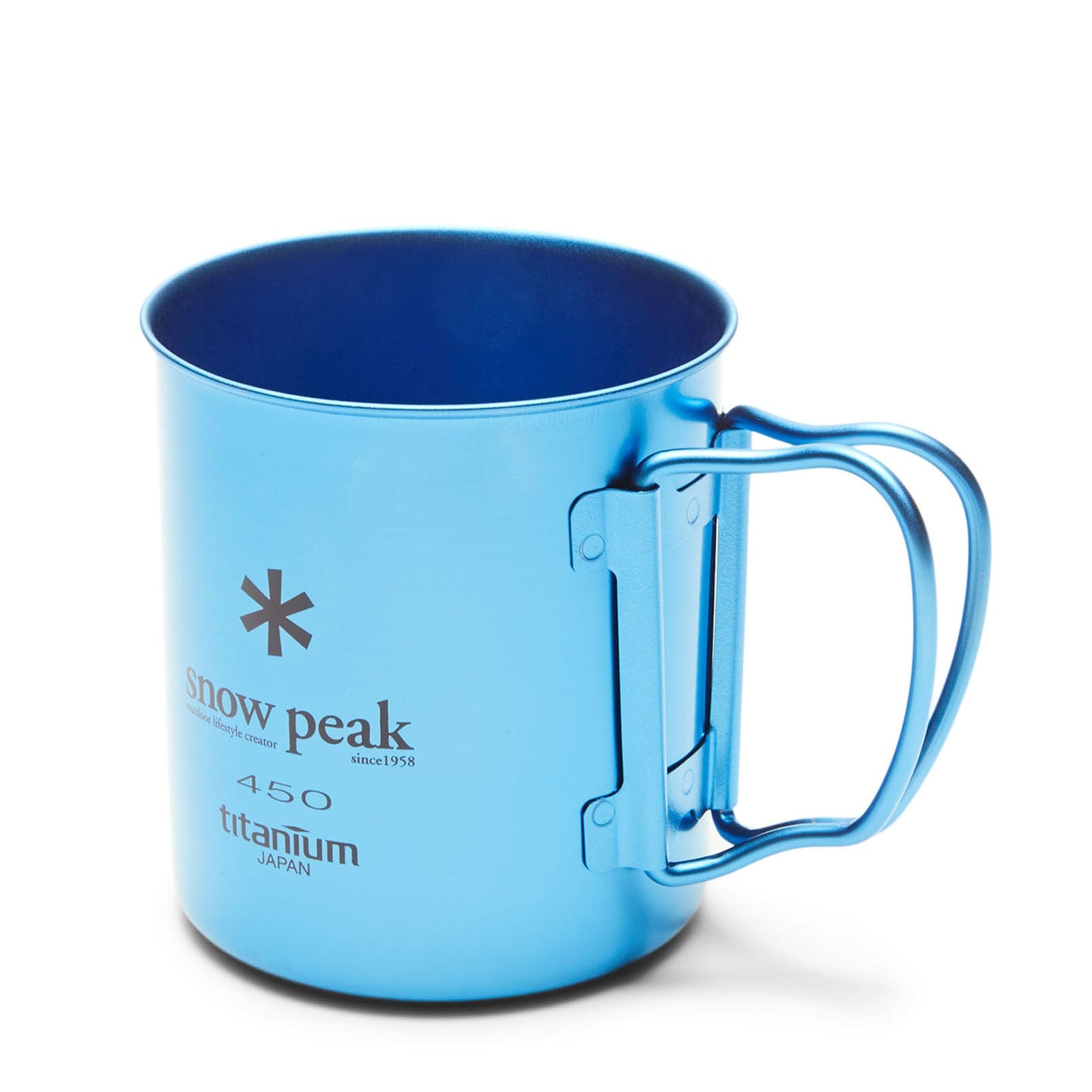 Snow Peak Home BLUE / O/S TITANIUM SINGLE CUP 450