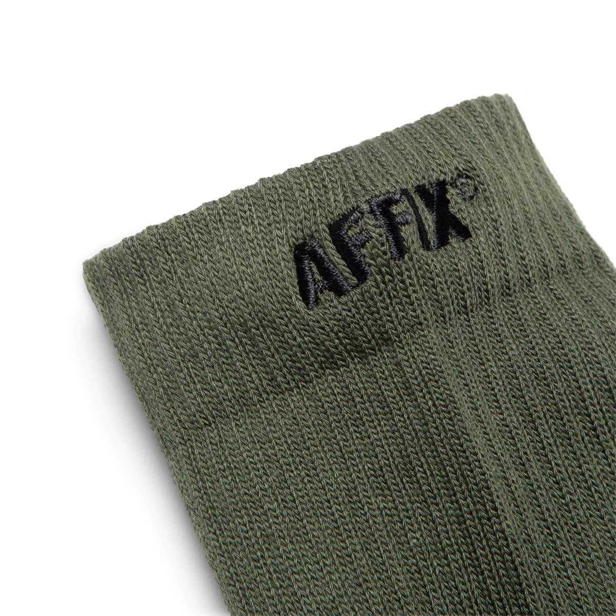 AFFIX Socks BLACK/OLIVE/GREY / O/S SHORT RIB SOCK 3 PACK
