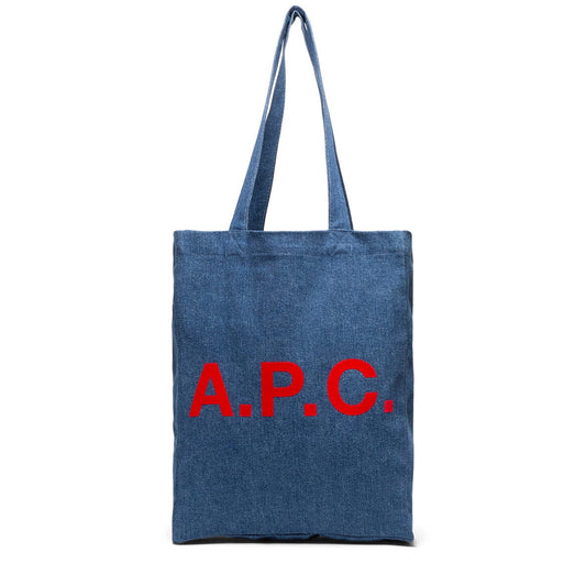 A.P.C. Bags WASHED INDIGO / O/S LOU TOTE BAG