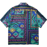 Aries Shirts PLEATED SATIN HAWAIIAN SHIRT