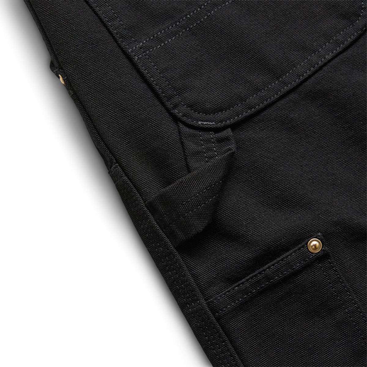 X CARHARTT WIP DOUBLE KNEE PANTS BLACK (RINSED) | Bodega