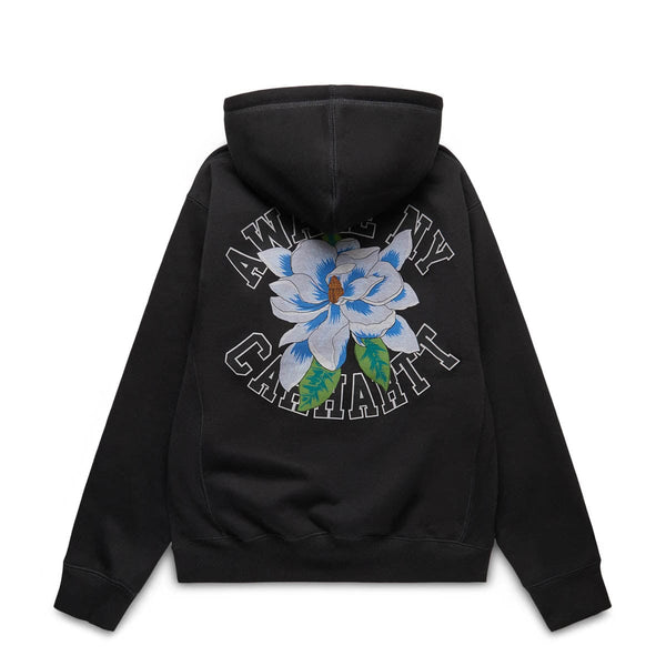 X CARHARTT WIP PRINTED HOODIE BLACK | Bodega