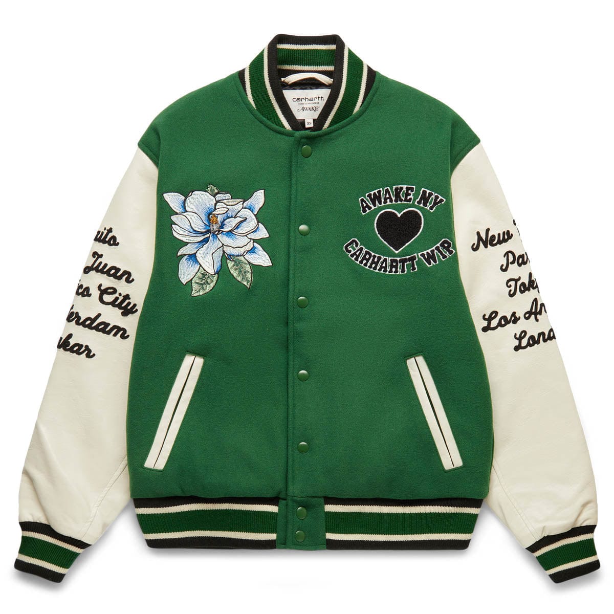 Marithe Varsity Jacket (Dark Green)