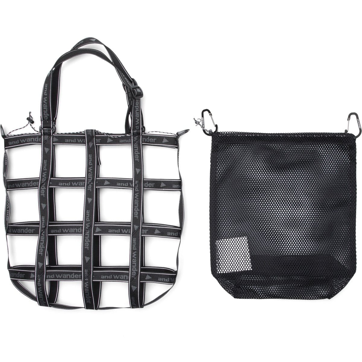 and wander Bags & Accessories BLACK / OS JQ TAPE BAG