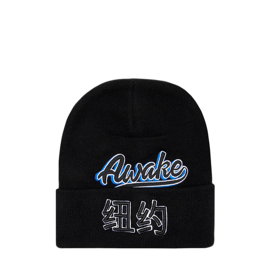 Awake NY Headwear BLACK / OS CHINATOWN SCRIPT BEANIE