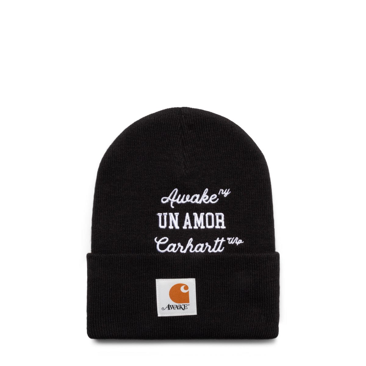 X CARHARTT WIP UN AMOR BEANIE BLACK | Bodega