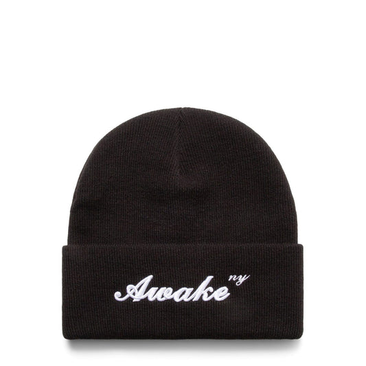 Awake NY Headwear BLACK / O/S AWAKE SCRIPT LOGO BEANIE