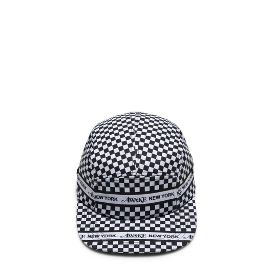 Awake NY Headwear BLACK / O/S CHECKERED LOGO 5 PANEL CAP