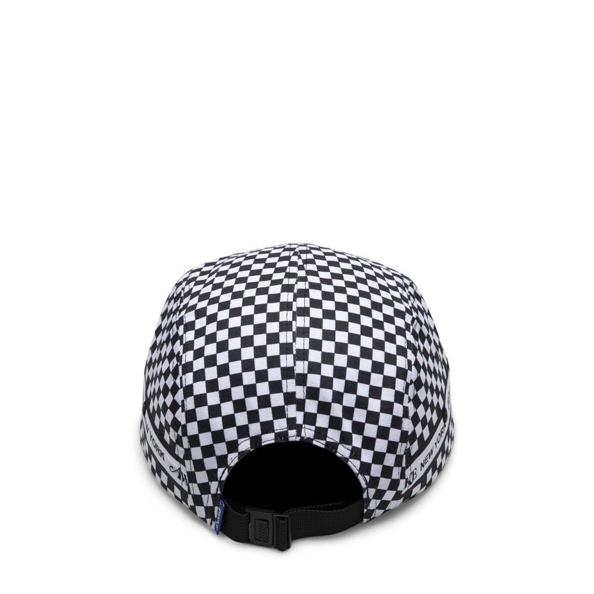 CHECKERED LOGO 5 PANEL CAP Black